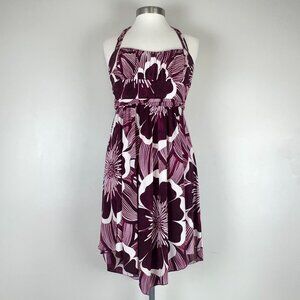 Trixxi Dress Women L Baby Doll Halter Top Floral Y2K‎ Hippie Easter Prom Formal